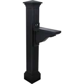 Mayne Manchester Mailbox Post 5852-B - 58"H Black
