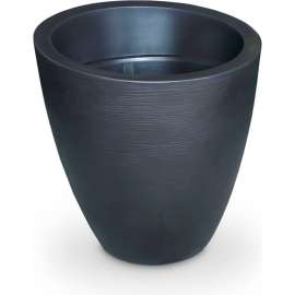 Mayne Modesto 30" Round Planter, Black