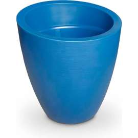 Mayne Modesto 30" Round Planter, Neptune Blue