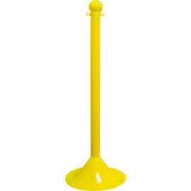 Mr. Chain Light Duty Plastic Stanchion Post, 41"H, Yellow