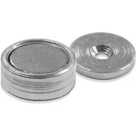 Master Magnetics Neodymium Latch Magnet NMKKIT3 - 16 Lbs. Pull Nickel - Chrome Plating