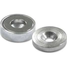 Master Magnetics Neodymium Latch Magnet NMLKIT4 - 23 Lbs. Pull Nickel - Chrome Plating
