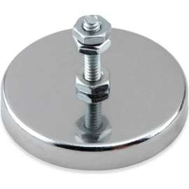 Master Magnetics Neodymium Mount-It Magnet RB50B3N-NEO with Attached Screw and Nuts 90 Lbs. Pull