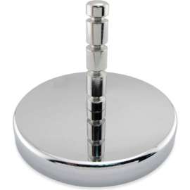 Master Magnetics Ceramic Hang-It Magnet RB80POST w/Attached Grooved Post 95 Lbs. Pull Chrome Plating