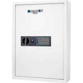 Barska AX13262 100 Keys Keypad Wall Key Safe 15-3/4"W x 21-3/4"D x 4-3/4"H, White, Steel