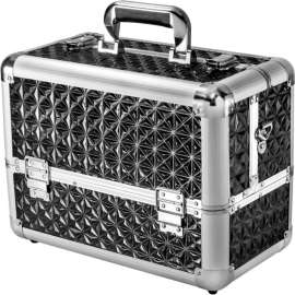 Barska BF11984 Chri Bliss Cosmetic Case CC-200, Aluminum, Black, 15"L x 12"W x 9"H