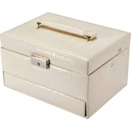 Barska BF12502 Chri Bliss Jewelry Case JC-300, Aluminum, Cream, 11"L x 9"W x 9"H