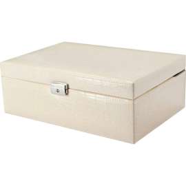 Barska BF12504 Chri Bliss Jewelry Case JC-400, Aluminum, Cream, 12"L x 8"W x 5"H