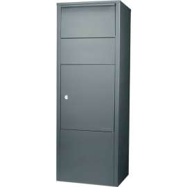 Barska Parcel Drop Box, Front Access, 10-1/2"W x 15-2/5"D x 41-1/2"H - Black