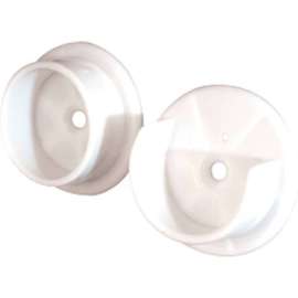 Prime-Line N 6654 Closet Pole Sockets, 100 Sets, Plastic