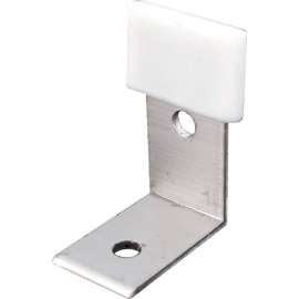 Prime-Line N 6655 Bypass Door Bottom "L" Guide Brackets, Like,(Pack of 2)