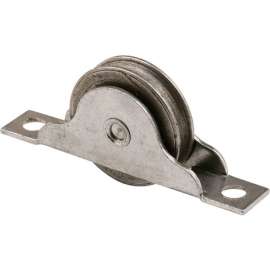 Prime-Line N 6685 Closet Door Roller with 1-Inch Steel Ball Bearing Grooved Wheel,(Pack of 2)