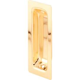 Prime-Line N 7138 Closet Door Pull, 1 3/8-Inch, Solid Brass,(Pack of 2)