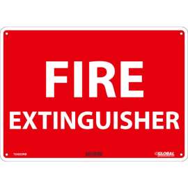 Global Industrial Fire Extinguisher, 10x14, Rigid Plastic