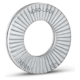 Nord-Lock 1236 Wedge Locking Washer - Carbon Steel - Zinc - M8 (5/16") - Large O.D. - Pkg of 200