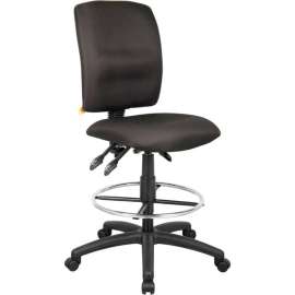 Boss Multifunction Drafting Stool - Fabric - Black