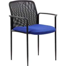 Boss Stackable Mesh Guest Chair - Blue