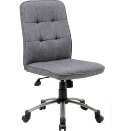 Boss Modern Linen Office Chair, Slate Gray
