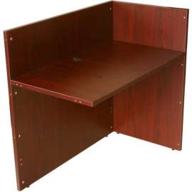 Boss Reception Desk Return Shell - 42" - Mahogany