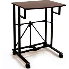 Origami RDP-01 Collapsible Laptop Trolley, Wood Top, Black