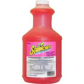 Sqwincher Liquid Concentrate, Strawberry Lemonade, 64 oz., 6/Carton