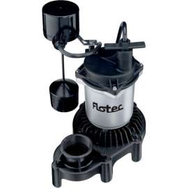 Flotec Submersible Thermoplastic Sump Pump 1/3 HP, Vertical Switch