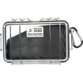 Pelican 1040 Watertight Micro Case With Liner 7-1/2" x 5-1/16" x 2-1/8", Black
