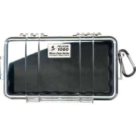 Pelican 1060 Watertight Micro Case With Liner 9-3/8" x 5-9/16" x 2-5/8", Black