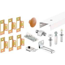 Primeline Products 161794 Bi-Fold Closet Track Kit, 36" 2 Door Hardware Pk