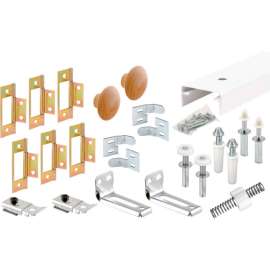 Primeline Products 161796 Bi-Fold Closet Track Kit, 60" 4 Door Hardware Pk