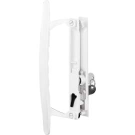 Prime-Line Sliding Door Handle, Flush Mount, White, C 1197