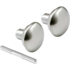 Prime-Line Satin Nickel Victorian-Style Knob Set, E 2498