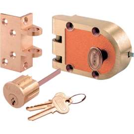 Primeline Products SE 15316 Bronze Deadlock, 666A, Single Cylinder, Angle Strke, Brs Box