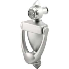 Prime-Line Door Knocker And Viewer, 180 Degree, Satin Nickel, U 10327