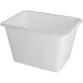 Global Industrial Bulk Tub, 6 Bushel, 32-1/4"L x 23-1/4"W x 20"H, Off-White