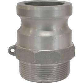 1-1/2" Aluminum Camlock Fitting - Male Coupler x MPT Thread