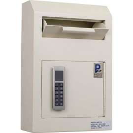 Protex Wall Mount Drop Box with Electronic Lock WDS-150E II 10" x 4-1/4" x 15" Beige