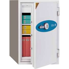 Phoenix Safe Fire Fighter 2-Hour Digital Fire & Water Resistant Safe 4.56 cu ft, Off-White, Steel