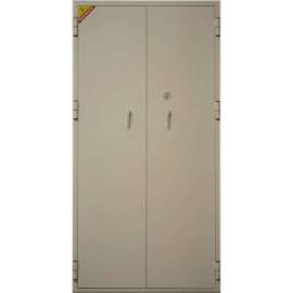 Phoneix Safe Fire & Water Resistant Storage Cabinet, 36"Wx20-1/4"Dx72"H, Putty, Assembled
