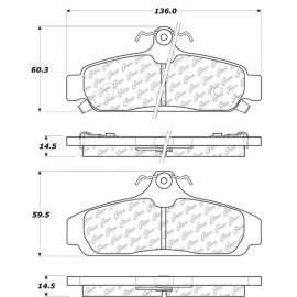 C-Tek Semi-Metallic Brake Pads with Shims, C-Tek 102.02940