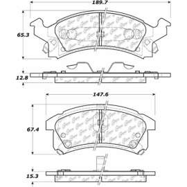 C-Tek Semi-Metallic Brake Pads with Shims, C-Tek 102.05060