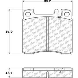 C-Tek Semi-Metallic Brake Pads with Shims, C-Tek 102.05780