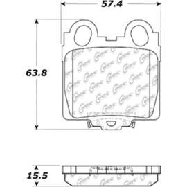 C-Tek Semi-Metallic Brake Pads with Shims, C-Tek 102.07710