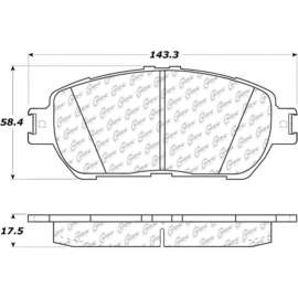C-Tek Semi-Metallic Brake Pads with Shims, C-Tek 102.09061