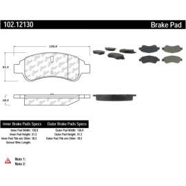 C-Tek Semi-Metallic Brake Pads with Shims, C-Tek 102.12130