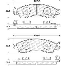 C-Tek Ceramic Brake Pads with Shims, C-Tek 103.04120
