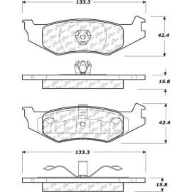 C-Tek Ceramic Brake Pads with Shims, C-Tek 103.05120