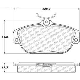 C-Tek Ceramic Brake Pads with Shims, C-Tek 103.05420