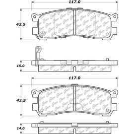 C-Tek Ceramic Brake Pads with Shims, C-Tek 103.05530