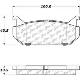 C-Tek Ceramic Brake Pads with Shims, C-Tek 103.05840